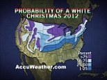 Keep dreaming: Up to 152million Americans could wake up to snow on Christmas Day, according to an AccuWeather forecast 