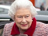 Public appearance: The Queen was last seen in public boarding a train to Norfolk in London three days ago