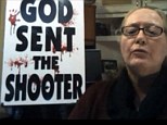 Outrage: Margie Phelps of Westboro Baptist Church said God sent the Sandy Hook shooter to Connecticut because the state had legalized same-sex marriage