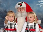 The photograph of a little girl flipping the bird posted onto Facebook has become an internet sensation with some dubbing it the 'best Santa photo ever'