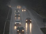 Forecasters are warning motorists there will be hazardous driving conditions such as were seen on the A1 in Peterborough this morning