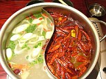 Deadly: After consuming a dish of mala soup, the 26-year-old male was admitted to hospital in Wuhan, China. Doctors concluded that the notoriously spicy soup had burned a hole through his stomach