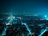 Lit up: Paris is at risk from losing its trademark glow if plans go ahead to turn off street light in the early hours of the morning