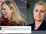 Hillary Clinton remained hospitalized Tuesday for treatment of a blood clot in her head, as daughter Chelsea tweeted from her bedside that she was grateful to be starting the new year with her family. 
