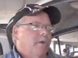 Coins: Larry Gasper, pictured, shocked tellers at a Redding bank branch when he showed up with not just pockets full of change - but a wheelbarrow full