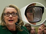 Hillary Clinton is thought to have been wearing a Fresnel prism on her glasses when she appeared on Capitol Hill this week