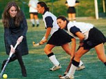 This never before seen photo of Kate and Pippa Middleton shows the determined teenage sisters during their school days 