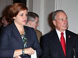 When a reporter and a friend were introducing themselves to Mayor Michael Bloomberg, seen here with his likely successor Christine Quinn, he ignored them and focused solely on the derriere of another guest. 