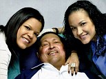 Pictures released by the Venezuelan government show Hugo Chavez with his daughters Rosa and Maria. The president had not been seen since he left the country to have cancer surgery in Havana, Cuba, in December