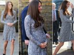 Kate puts her baby bump on parade as massive backlash hits author who called her a 'plastic princess made for breeding'
