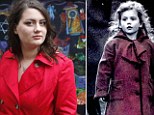 Oliwia Dabrowska, 24, who played a little girl in red coat in film 
