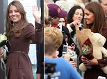 The famously discreet Duchess of Cambridge may have dropped her guard a little when she appeared to hint she might be having a baby girl during a walkabout in Grimsby yesterday