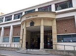 Court hearing: A 17-year-old child soap star is on trial at Blackfriars Crown Court, pictured, for allegedly molesting a fellow student at the Wimbledon Theatre stage school in London over three months in 2010 