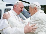 Pope Francis met Benedict, pope emeritus, today at the papal retreat where the retired pontiff is staying