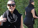 Kim Kardashian visits a friend in Studio City after being away for a long time. 
