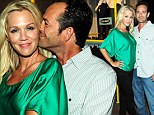 Close: Jennie Garth with Luke Perry in Los Angeles in August 