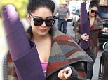 What, out with boyfriend? Vanessa Hudgens gets in some rare 'me' time... for post-holiday workout
