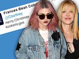'Merry Christmas kooksmcgee': Frances Bean Cobain finally breaks the ice with estranged mother Courtney Love 