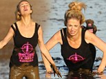 British TV Personality Chantelle Houghton tries to shift a few pounds at Boot Camp in Norfolk