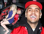Chris Brown leaves Bootsy Bellows nightclub with a big smile after a fun night out with friends