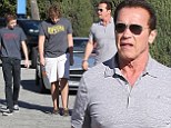 No Raw Deal! Arnold Schwarzenegger treats son Christopher to lunch in Beverly Hills