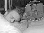 Fumble under the sheets: Rylan Clark is flabbergasted as he watches Heidi Montag and Spencer Pratt get frisky in the Celebrity Big Brother bedroom