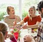 Dinnertime: Parents who engage over mealtimes can help their children to stay healthy