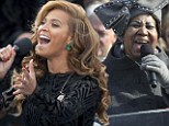 'She did a beautiful job with the pre-record': Aretha Franklin admits she 'cracked up' when she heard Beyonce's lip-synching at inauguration ceremony