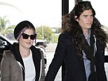 So happy: Kelly Osbourne is said to be engaged to her boyfriend Matthew Mosshart, according to reports 