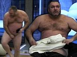 Avert your eyes now! Naked Neil 'Razor' Ruddock causes chaos as he runs around the Celebrity Big Brother bedroom