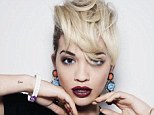 Red red wine: Rita Ora wears a dark brrry coloured lipstick in the IF campaign photo for Enough Food For Everyone