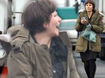 So that's what the dowdy crop is for! Maggie Gyllenhaal gets to work on filming her latest movie Frank in Ireland 