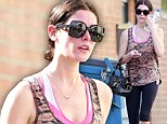 Ashley Greene's figure doesn't come easy, and she showed just how exhausting her exercise regime is as she left the gym on Tuesday in Los Angeles.