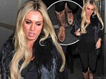 Pregnant Petra Ecclestone steps out in sensible footwear... but still talks a walk on the wild side in her animal print boots 