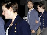 Dressed down: Anne Hathaway looked wan and pale as she headed out for dinner 