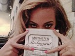 Pictured: Beyonc shared a picture of herself at dinner in New Orleans, where she is staying while rehearsing for the upcoming Super Bowl 