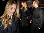 What a supportive girlfriend! Smitten Rosie Huntington-Whiteley accompanies beau Jason Statham to screening of his new movie Parker
