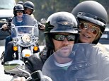 Hang on! Heidi Klum wrapped her arms around Martin Kristen as they rode through Los Angeles on his motorcycle on Sunday