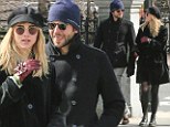 Bradley Cooper and rumored girlfriend Suki Waterhouse enjoy the sites of Boston Common, Massachusettes while walking in freezing temperatures