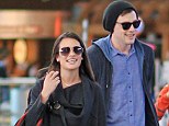 Positively gleeful! Lea Michele and Cory Monteith couldn't stop smiling as they made their way through Vancouver International airport after attending a friend's wedding 
