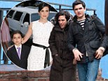 My how you have grown! Jennifer Connelly is dwarfed by her teenage son as they walk through New York