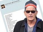 Charlie Sheen reveals note threatening his family was KNIFED to tree outside ex-wife Denise Richard's house