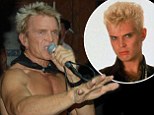 Still rebel yelling: Billy Idol, 57, defies his age as he performs topless in surprise show at small bar
