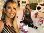 Mariah Carey isn't the average working mother as she wears glamorous gown to read twins a bedtime story