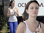 Bare-faced beauty! Makeup-free Leighton Meester shows off her curvy figure in tight workout gear after yoga class