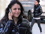 Charming lady: Bethenny Frankel headed to the gym in New York, on Friday