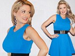 Wowsers! Holly Madison shows off incredible post pregnancy hourglass shape in fitted blue dress 