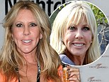Under the knife: Vicki Gunvalson showed off the results of her plastic surgery makeover in Las Vegas on March 20 and right, in 2010
