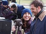 Tom Hardy and Noomi Rapace on set of Animal Rescue on Tuesday