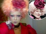 May the odds be ever in your favour: Tara Reid transforms into Hunger Games character Effie Trinket for new film